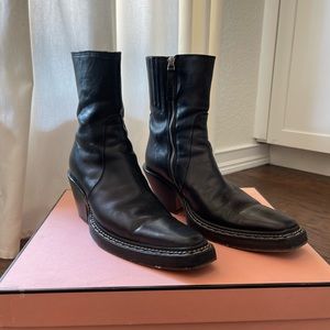 Acne Black Bruno Boots in size 39 or Womens 8